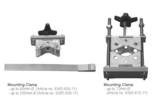 Mounting clamp, steel with different diameters for snow depth sensor SHM30