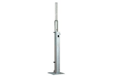 Galvanized, tiltable mast