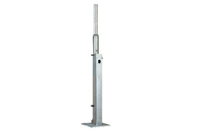 Galvanized, tiltable mast