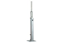 Galvanized, tiltable mast