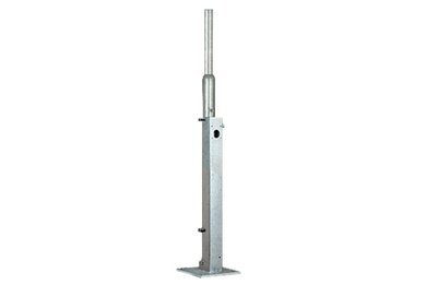 Galvanized, tiltable mast