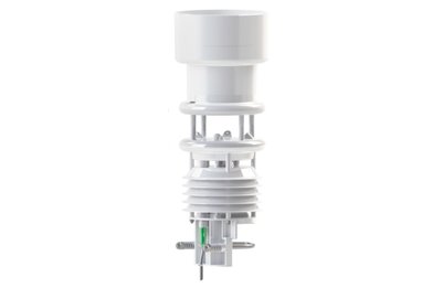 Intelligente Wettersensorik WS601 zur Messung von Lufttemperatur, relativer Feuchte, Niederschlag, Luftdruck, Windrichtung und Windgeschwindigkeit.