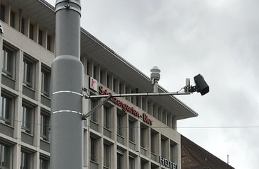 StaRWIS und WS400 Anlage in St. Gallen Schweiz Straßenwetter Smart City SWIS Verkehr