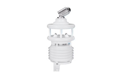 Kompakter All-in-One-Wettersensor WS503 zur Messung von Temperatur, relativer Feuchte, Luftdruck, Windrichtung, Windgeschwindigkeit und Strahlung.