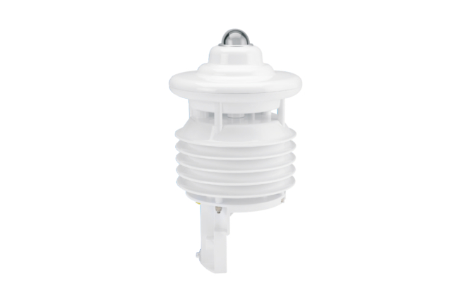 Kompakter All-in-One-Wettersensor WS301 zur Messung von Temperatur, relativer Feuchte, Luftdruck und Strahlung.Kompakter All-in-One-Wettersensor WS301 zur Messung von Temperatur, relativer Feuchte, Luftdruck und Strahlung.